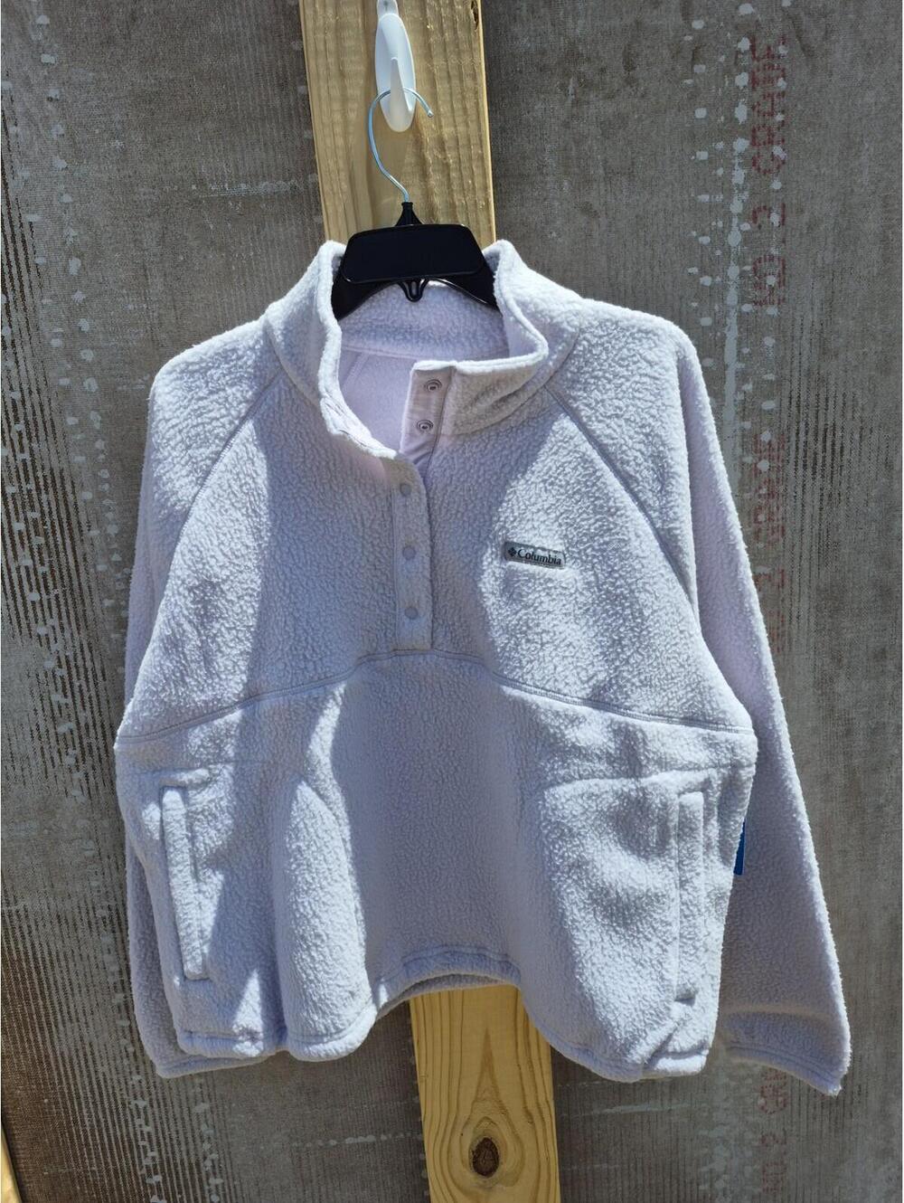 Columbia Women's Jasper Ridge Pebbled Fleece Half Snap Pullover XL Extra Large